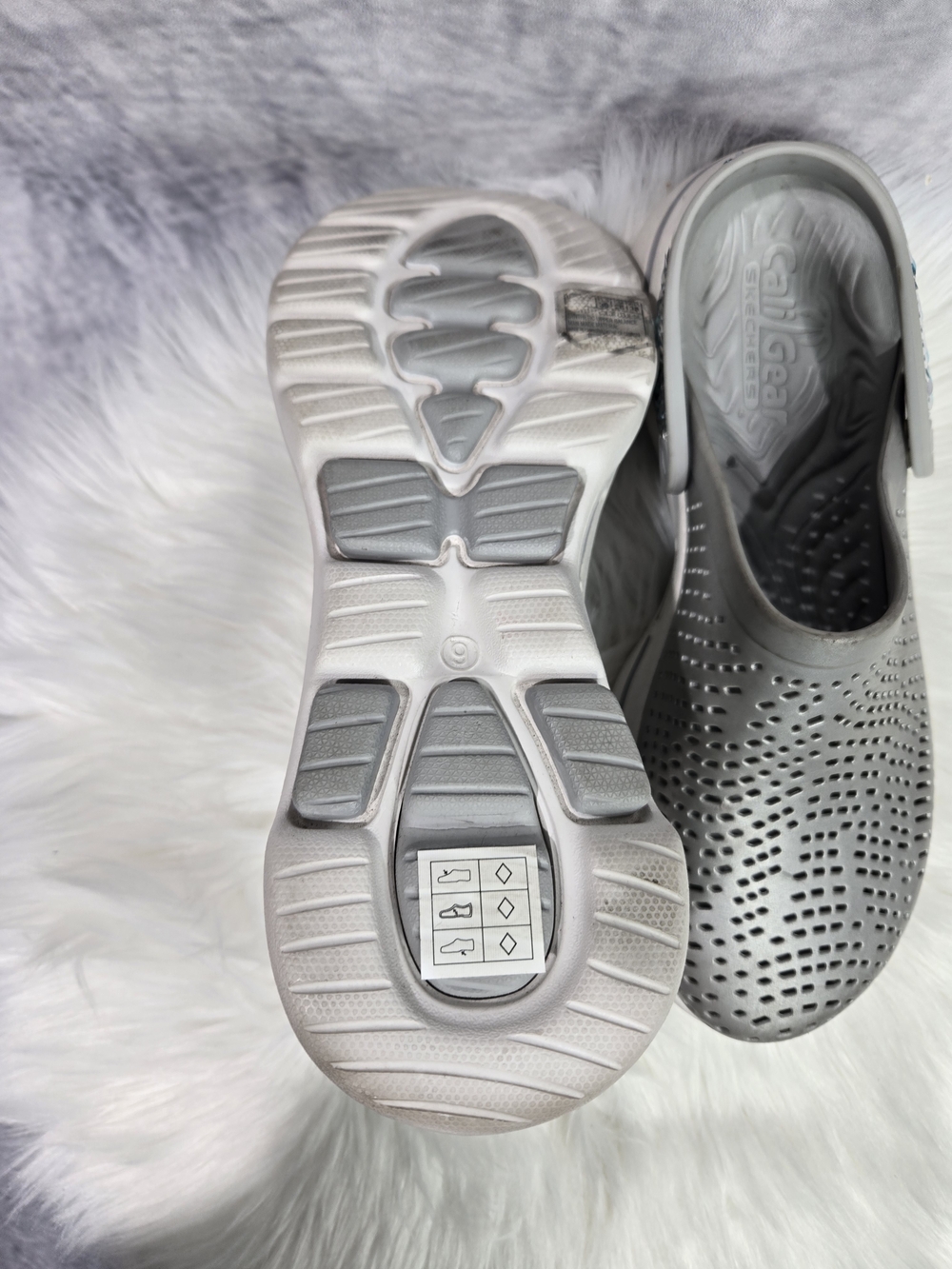 Skechers Foamies GOwalk 5 - Elegance clog in silver - Picture 4 of 6